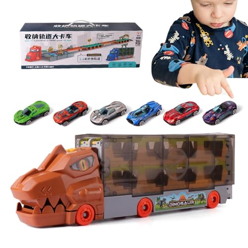 Dinosaurier-Spielzeugauto, Dinosaurier-LKW-Transporter | Tragbares LKW-Auto-Spielzeug, faltbar,Spielzeug für Trägerfahrzeuge, Transport-Träger-LKW, Dinosaurier-Spielzeug für Kinder, Kleinkinder Dinosaurier-Spielzeugauto, Dinosaurier-LKW-Transporter | Tragbares LKW-Auto-Spielzeug, faltbar,Spielzeug für Trägerfahrzeuge, Transport-Träger-LKW, Dinosaurier-Spielzeug für Kinder, Kleinkinder von Generisch