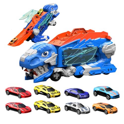 Dinosaurier-Transport-LKW - Lustiger Anhänger LKW Spielzeug Mit Dinos | Tragbares Reisespiel Mit Lernspaß, Pädagogisches Vorschulspielzeug Für Geburtstag & Weihnachten von Generisch