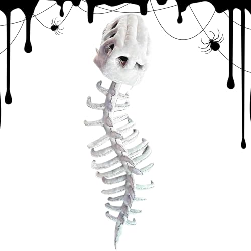 Dinosaurier-Wirbelsäulenkostüm, Halloween-Dinosaurier-Skelett-Kostüm, Zubehör mit Soundeffekt, Cosplay-Outfit für Halloween, Rollenspiele, Versammlungen, Feiertagsfeiern, Themenveranstaltungen von Generisch