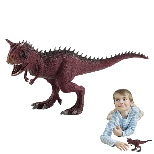 Dinosauriermodell Set - Carnotaurus Triceratops -Figuren, realistische -Tierspielzeug für Kinderlernen, Bildungssammlung mit handgemalten Details, lustige wissenschaftliche Figuren für von Generisch