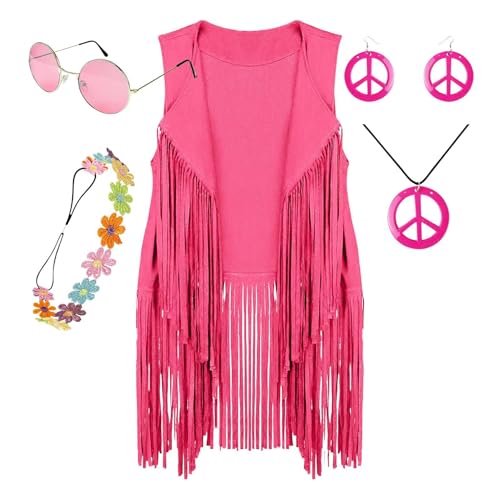 Disco Outfits Hippie Accessoires - Weiches Hippie Kostüm - Hippie Zubehör Disco Outfits Mode Fransen Detail für Hippie Partys Disco Outfits Hippie Accessoires - Weiches Hippie Kostüm - Hippie Zubehör Disco Outfits Mode Fransen Detail für Hippie Partys von Generisch