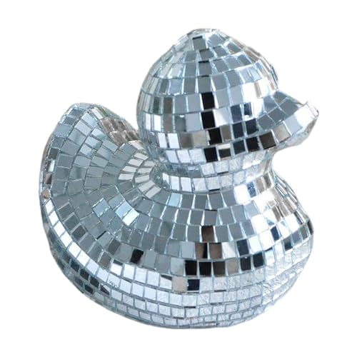 Discokugel-Ente – Discokugel-Dekorationen, flippige Enten-Figur, Kuchendekoration, Spiegelkugeln, verspiegelte Glas-Kuchenaufsätze, kreatives Schreibtisch-Ornament für Hochzeiten, , Feiertage, Discokugel-Ente – Discokugel-Dekorationen, flippige Enten-Figur, Kuchendekoration, Spiegelkugeln, verspiegelte Glas-Kuchenaufsätze, kreatives Schreibtisch-Ornament für Hochzeiten, , Feiertage, von Generisch
