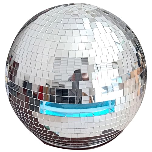Discokugel-Helm, Spiegelglas, reflektierend, kugelförmig, Helm, Bar, Bühnenaufführung, Kopfform, Dekoration, Party, Aufwärmen, Schlägerhaube, Silber, 40 cm Discokugel-Helm, Spiegelglas, reflektierend, kugelförmig, Helm, Bar, Bühnenaufführung, Kopfform, Dekoration, Party, Aufwärmen, Schlägerhaube, Silber, 40 cm von Generisch