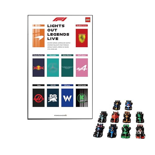 Display Wallboard for Lego 2025 speed susper raclng car model, LED Display Wall Panel for 77242-77251 Building Block Model, Art Wall Mount Frame (no model) (Type A) von Generisch