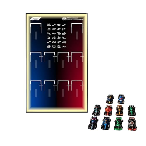 Display Wallboard for Lego 2025 speed susper raclng car model, LED Display Wall Panel for 77242-77251 Building Block Model, Art Wall Mount Frame (no model) (Type B+LED) von Generisch