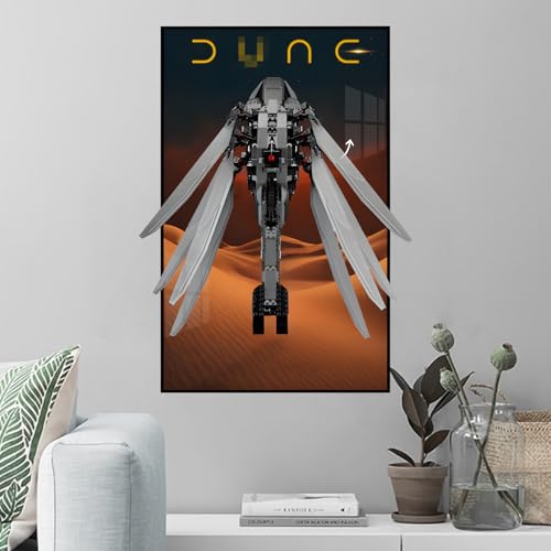 Display Wandboard Wandhalterung für LE-GO 10327 Duned Atreiides Royajl Ornithoptter mit Le-go Auto Haken Halterung Wandmontage Geschenkideen Dekoration (kein Modell) (A) von Generisch