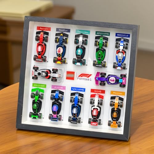 Display Wandboard Wandhalterung für LE-GO 71049 für F1 M-i-n-i Raciing mit Le-go Haken Halterung Wandmontage Geschenkideen Dekoration (kein Modell) (Weiß) von Generisch