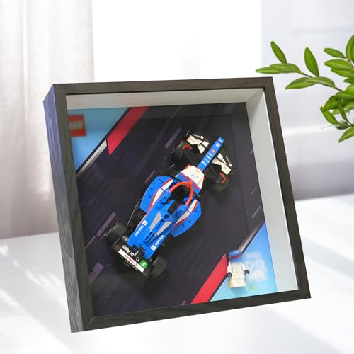 Display Wandboard Wandhalterung für LE-GO für Speed F-1 10-in-1 77242 77243 77244 77247 77250 77251 mit Le-go Auto Haken Halterung Wandtabelle Geschenkideen Dekoration (kein Modell) (77246) von Generisch