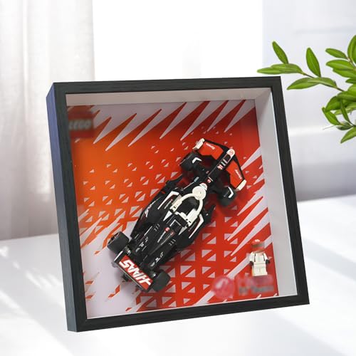 Display Wandboard Wandhalterung für LE-GO für Speed F-1 10-in-1 77242 77243 77244 77247 77250 77251 mit Le-go Auto Haken Halterung Wandtabelle Geschenkideen Dekoration (kein Modell) (77250) von Generisch