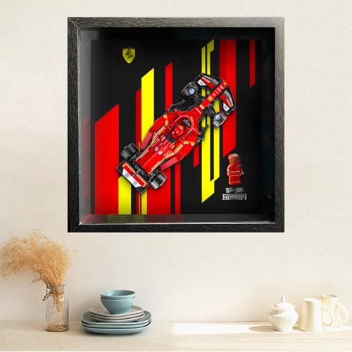 Display Wandboard Wandhalterung für LE-GO für Speed F-1 10in1 77242 77243 77244 77247 77250 mit Le-go Auto Haken Halterung Wandmontage Geschenkideen Dekoration (kein Modell) (77242) von Generisch