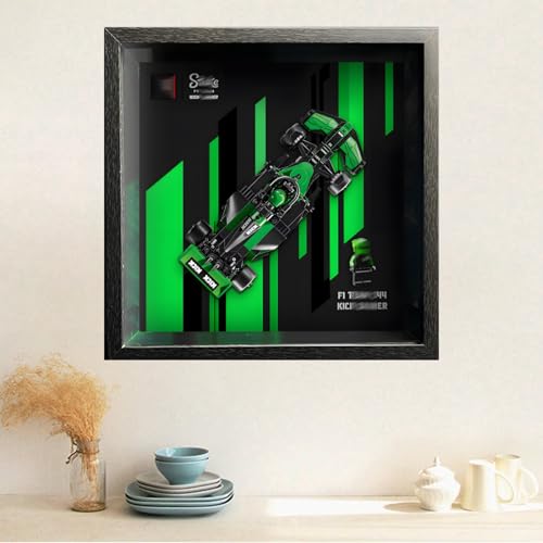 Display Wandboard Wandhalterung für LE-GO für Speed F-1 10in1 77242 77243 77244 77247 77250 mit Le-go Auto Haken Halterung Wandmontage Geschenkideen Dekoration (kein Modell) (77247) von Generisch