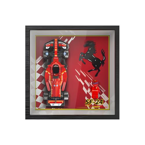 Display Wandboard Wandhalterung für LE-GO für Speed F-1 10in1 77242 77243 77244 77250 77251 mit Le-go Auto Haken Halterung Wandmontage Geschenkideen Dekoration (kein Modell) (77242) von Generisch