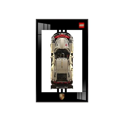 Display Wandboard für L-e*g-o Auto Wandhalterung für Le-go-a Technic Por*sche 911 42096 RSR Rennwagen, kompatibel mit L-e-g-o-o Porsche, Geschenkideen für Erwachsene (A,Basic) von Generisch