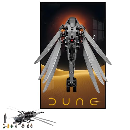 Display-Wandhalterung anwendbar für Le-Go Technic 10327 Royal Dune Ornithopter Baustein-Modell, Räume dekorieren oder sammeln, 50 x 80 cm, nur Display-Wandtafel (Typ B) von Generisch