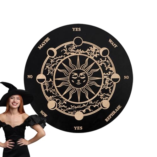 Divination Board Dowsing - Spiritismus Bretter Mit Buchstaben Holz Zeiger,Ouija Brettspiel Wahrsagung Für Anfänger & Freunde von Generisch