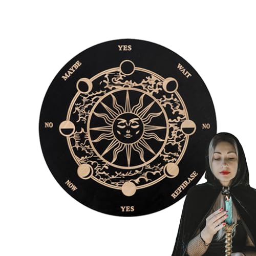 Divinatorisches Brett für Veggenz, Esoterische Bretter mit Buchstaben und Planchetten aus Holz – Spiel Ouija Divinatorisches Brett für Anfänger und Freunde von Generisch