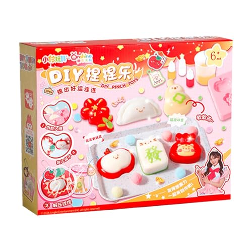 Diys Squeeze Toys Making Kits, Squishiys Silicone Squeeze Toy Diys Creative Set für Stressabbau, Diys Handmade Silicone Fidget Squeeze Toy für Kinder Erwachsene von Generisch