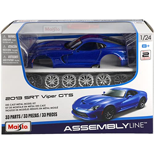 Dodge Viper SRT GTS Coupe Blau 5. Generation 2012-2017 Bausatz Kit 1/24 M*a*i*s*t*o Modell Auto von Generisch