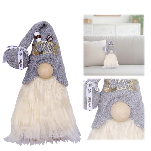 Doll Costume Niedliches Set mit Osterzwergen, Hasen und Feenfiguren für den Garten – handbemalte Osterdekoration aus Kunstharz für den Tisch zu Hause oder Doll Costume (E, 25cm) von Generisch