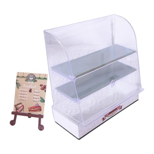 Doll House Bakery Display, Miniaturbrot Display,Puppenhauskuchen Bread Stand - Hand Craft Playhouse Grocery Store Ornament für Ostercamping -Reise Fantasie von Generisch