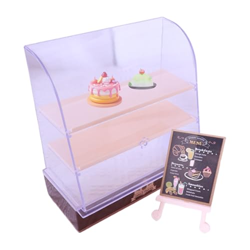 Doll House Bakery Display, Miniaturbrot Display - Bread Shop Model Cabinet | Playhouse Store Szene Dekoration für Kinder Mädchen Erwachsene Kinder Familie Familie von Generisch