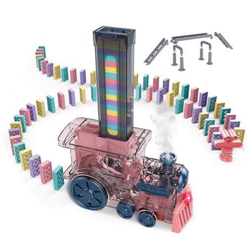 Domino Train - Automatisches elektrisches Spielzeug Stapelspiel Domino | Creative STEM Domino-Maschine für Kinder, Lernen 'Kindergarten und Spaßspiel,Lernspielzeug für Kinder d Domino Train - Automatisches elektrisches Spielzeug Stapelspiel Domino | Creative STEM Domino-Maschine für Kinder, Lernen 'Kindergarten und Spaßspiel,Lernspielzeug für Kinder d von Generisch