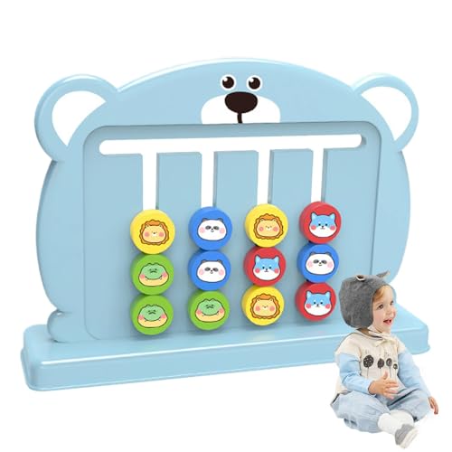 Doppelseitiges Schiebepuzzle, Schiebepuzzle-Brettspiel,Schiebepuzzle für Kinder, herausforderndes Lernspielzeug - Lernaktivitäten für zu Hause, Eltern-Kind-Interaktion für Reisen, Klassenzimmer von Generisch