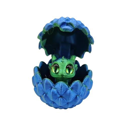 Dragon Egg Fidget Toy, 3D -Gedruckter Drache klein,Flexible, bewegliche gemeinsame Wohnkulturstatuen - Ästhetische Hauseinrichtung Dekoration für Wohnzimmer Schlafzimmer Küche Essen Dragon Egg Fidget Toy, 3D -Gedruckter Drache klein,Flexible, bewegliche gemeinsame Wohnkulturstatuen - Ästhetische Hauseinrichtung Dekoration für Wohnzimmer Schlafzimmer Küche Essen von Generisch