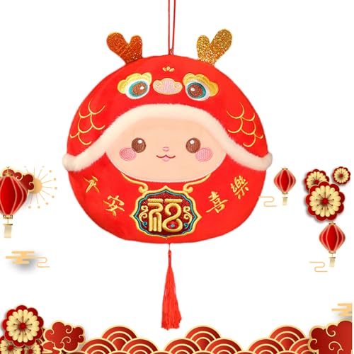 Dragon Plush Doll, Cute 2024 Chinese New Year Mascot Figures, Short Plush, PP Cotton Decorative Dragon Stuffed Animal, Holiday Dragons Dolls for Spring Festival, 10cm Dragon Plush Doll, Cute 2024 Chinese New Year Mascot Figures, Short Plush, PP Cotton Decorative Dragon Stuffed Animal, Holiday Dragons Dolls for Spring Festival, 10cm von Generisch