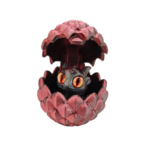 Dragon Zappet Toy, 3D -Gedruckter Drachenei - Dekorative Figuren der Gradientenfarbe mit beweglicher Gelenk | Ästhetische Hauseinrichtung Dekoration für Wohnzimmer Schlafzimmer Küche Essen Dragon Zappet Toy, 3D -Gedruckter Drachenei - Dekorative Figuren der Gradientenfarbe mit beweglicher Gelenk | Ästhetische Hauseinrichtung Dekoration für Wohnzimmer Schlafzimmer Küche Essen von Generisch