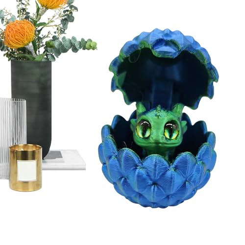 Dragon Zappet Toy, 3D -Gedruckter Drachenei | Dekorative Figuren der Gradientenfarbe mit beweglicher Gelenk - Moderne Hauseinrichtung Dekoration für Wohnzimmer Schlafzimmer Küche Essen Dragon Zappet Toy, 3D -Gedruckter Drachenei | Dekorative Figuren der Gradientenfarbe mit beweglicher Gelenk - Moderne Hauseinrichtung Dekoration für Wohnzimmer Schlafzimmer Küche Essen von Generisch