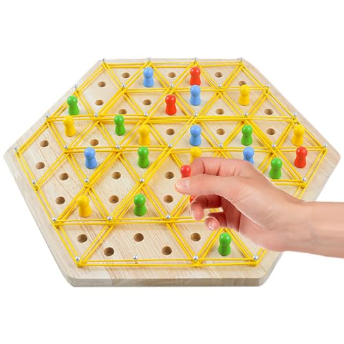 Dreieck-Gummiband-Spiel, Gummiband-Dreieck-Schachspiel - Chain Chess Desktop-Puzzle Interaktives Spiel,Multiplayer-Puzzlespiele, Familienspiel zur Gebietseroberung für Kinder und Erwachsene Dreieck-Gummiband-Spiel, Gummiband-Dreieck-Schachspiel - Chain Chess Desktop-Puzzle Interaktives Spiel,Multiplayer-Puzzlespiele, Familienspiel zur Gebietseroberung für Kinder und Erwachsene von Generisch