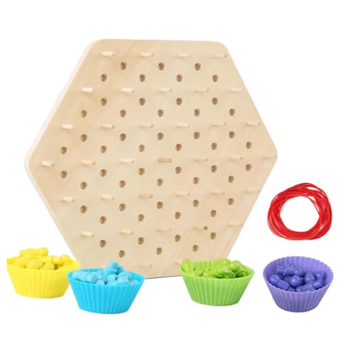 Dreiecksschachspiel, Kettenspiel,Brettspiel für Familientreffen aus Holz|Pädagogische Brettspiele für den Familienabend, Tisch-Familienspiele für Kinder ab 3 Jahren, 2 bis 4 Spieler Dreiecksschachspiel, Kettenspiel,Brettspiel für Familientreffen aus Holz|Pädagogische Brettspiele für den Familienabend, Tisch-Familienspiele für Kinder ab 3 Jahren, 2 bis 4 Spieler von Generisch