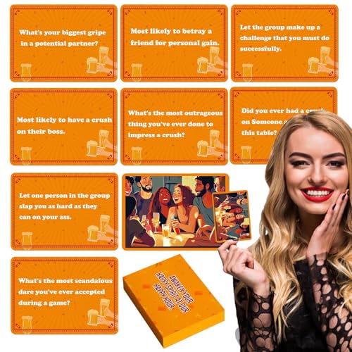 Drinking Card Game, Christmas Party Drinking Game, Adult Party Game,Social Drinking Games, Drinking Games for Offices, Mother's Day Drinking Game, Fun Drinking Game, 50 Pieces Drinking Cards, von Generisch