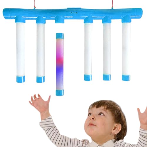Drop -Stick -Spiel, Handgeschwindigkeit Challenge Game - Leuchtet im dunklen fallenden Sticks Catch Game,Handspielzeug für Handaugenkoordinationstraining mit Musik, Bildungsaktivität, 3 einstellbare E von Generisch