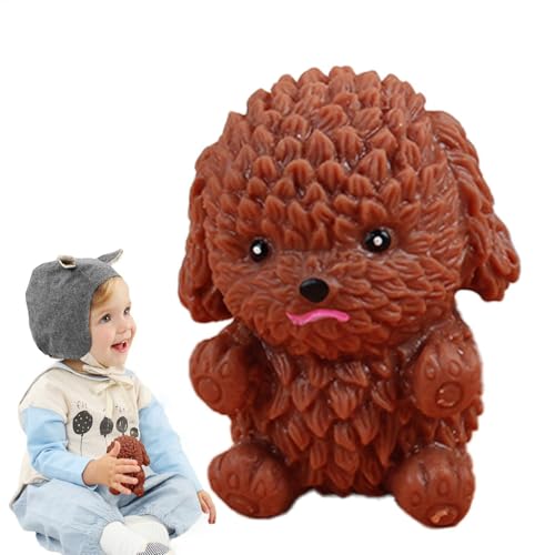 Drücken Sie Spielzeug für Kinder, Squeeze Dog Fidget Toys,Stressabbau, süße sensorische Welpensimulation - Antistress -Spielzeug, Partyzubehör, Tierspiele Bildung für Kinder, Hundeliebhaber, Freunde, von Generisch