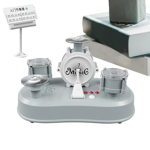 Drum Set, Toy Drum Set - Tragbares Elektrofinger -Drumspielzeug | Pädagogische Percussion, Klang und Lichteffekte, Miniatur -Musikinstrumente, Desktop -Geräte für Kinder Erwachsene Drum Set, Toy Drum Set - Tragbares Elektrofinger -Drumspielzeug | Pädagogische Percussion, Klang und Lichteffekte, Miniatur -Musikinstrumente, Desktop -Geräte für Kinder Erwachsene von Generisch