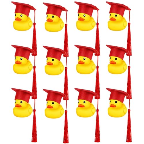 Ducks Abschlusshut, süße süße -Abschluss Ducks mit schwarzem Abschlusshut | Süße Abschlussgeschenke für die Dusche des Kindes, Geburtstagsfeier, Abend von Generisch