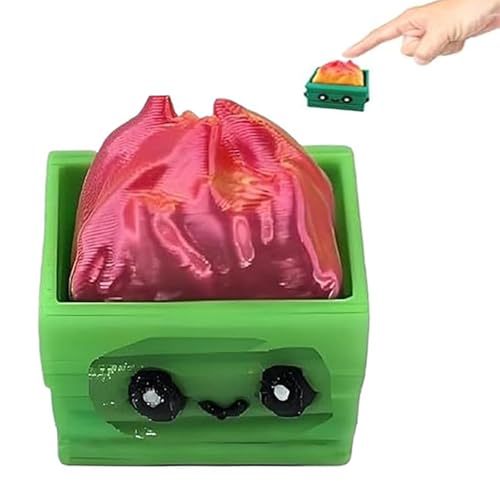 Dumpster Fire Clickie Fidget, Resin Dumpster Fire Clickie Figurines Table Centerpiece, Office Desk Decor, Keyboard Fidget, Clicker Fidget, for Students, Office Workers, Gamers(1 red) von Generisch