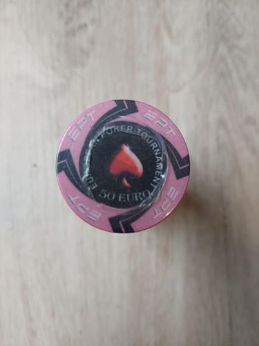 EPT Keramik-Replik, Wert 50 Euro, für Poker Cash Spiele, Blisterverpackung mit 25 Chips. EPT Keramik-Replik, Wert 50 Euro, für Poker Cash Spiele, Blisterverpackung mit 25 Chips. von Generisch