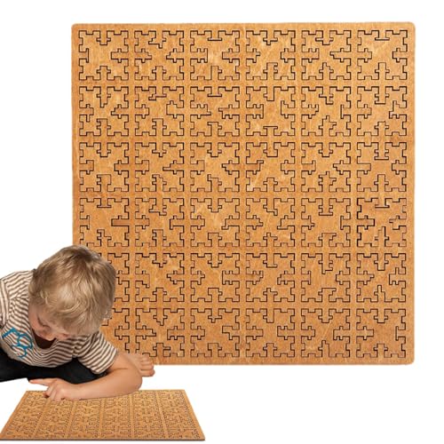 ERWACHSENE HOLZPUZILI - Robuster Holzblock, buntes Spielzeug | Interaktives Denkpuzzle-Set, künstlerische Gehirnübung, innovatives freies Spielstück, Stimulan von Generisch