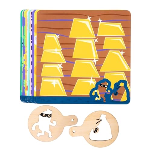Educational Board Games, Interactive Family Board Travel Game, Catch Thieves Story Matching Card Set, Fun Learning Activity for Kids, Improves and Critical Thinking von Generisch