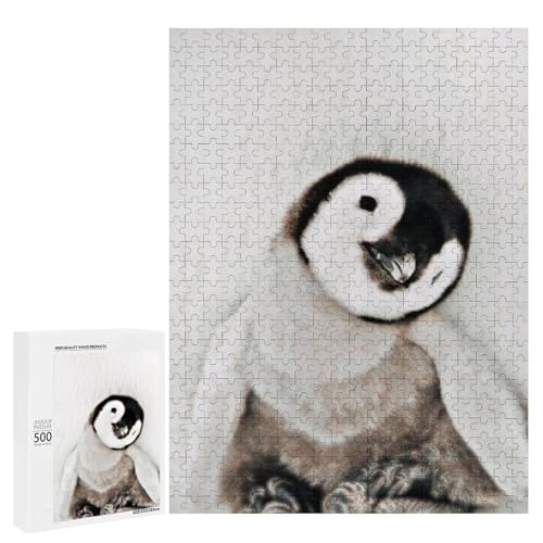 Ein süßer Baby-Pinguin sitzt auf dem Eis, 500 Teile Tier, klassisches Holzpuzzle für Erwachsene Ein süßer Baby-Pinguin sitzt auf dem Eis, 500 Teile Tier, klassisches Holzpuzzle für Erwachsene von Generisch