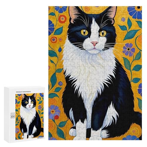 Eine bezaubernde Katze inmitten lebendiger Blumen. Klassisches Holzpuzzle für Erwachsene, 1300 Teile Eine bezaubernde Katze inmitten lebendiger Blumen. Klassisches Holzpuzzle für Erwachsene, 1300 Teile von Generisch