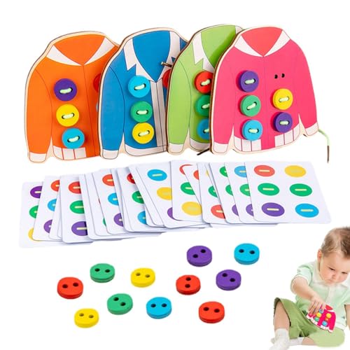 Einfädelspielzeug Für Kleinkinder – Schnürspielzeug Aus Für Kinder Im Alter Von 3–5 Jahren, M-ontessori-Spielzeug Zum Einfädeln Der Feinmotorik, Für Die Frühe Entwicklung Bildung Im Vorschulalter von Generisch