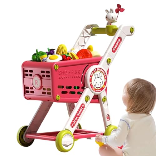 Einkaufswagen Für Kinder 1-3 Jahre,Kinder Einkaufswagen Rollenspiel Supermarkt Spielwagen - Spielsupermarkt Rollenspiel Wagen Für Und Mädchen von Generisch