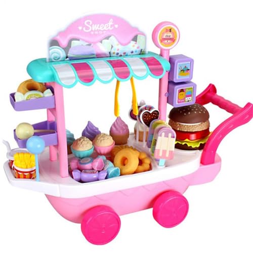 Eiscreme-Spielzeug-Set, Verkaufsstand Kinder, Spielladen Kinder, Kinder Pretend Play Kit Eiscreme-Spiel Mit Glatten Kanten, Lernspielzeug-Eiscreme-Spielset Für Mädchen, Junge, Kleinkinder, Kinder Eiscreme-Spielzeug-Set, Verkaufsstand Kinder, Spielladen Kinder, Kinder Pretend Play Kit Eiscreme-Spiel Mit Glatten Kanten, Lernspielzeug-Eiscreme-Spielset Für Mädchen, Junge, Kleinkinder, Kinder von Generisch