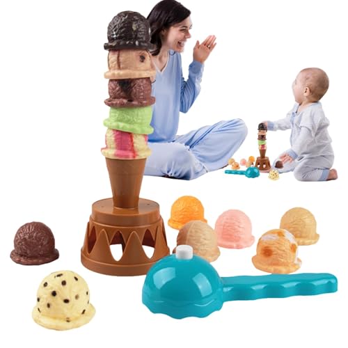 Eisportionierer-Stapelspielzeug,Eiscreme-Stapelspielzeug, Feinmotorikspielzeug, Pädagogisches Eistüten-Spielset, Eiscreme-Turm, Balancierspiel, Rollenspiel-Essen für Kinder im Alter von 3–5 Jahren Eisportionierer-Stapelspielzeug,Eiscreme-Stapelspielzeug, Feinmotorikspielzeug, Pädagogisches Eistüten-Spielset, Eiscreme-Turm, Balancierspiel, Rollenspiel-Essen für Kinder im Alter von 3–5 Jahren von Generisch
