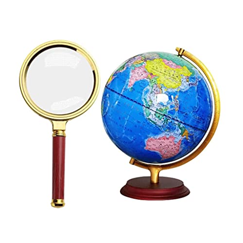 Elegante, Klassische Retro-Weltkarte der Erde, Bildungskarte mit einem Holzgestell, Blue Ocean World Gelast 12,5" Elegante, Klassische Retro-Weltkarte der Erde, Bildungskarte mit einem Holzgestell, Blue Ocean World Gelast 12,5" von Generisch