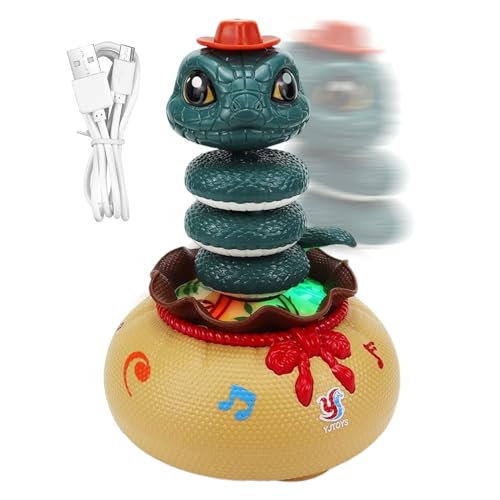 Elektrische Tanzspielzeuge,Elektrische Schlangenfigur mit Drehbewegung | Interaktives Spiel mit Musik und Licht für Kinder, Klassenzimmer, Schlafzimmer & Kindergarten Elektrische Tanzspielzeuge,Elektrische Schlangenfigur mit Drehbewegung | Interaktives Spiel mit Musik und Licht für Kinder, Klassenzimmer, Schlafzimmer & Kindergarten von Generisch